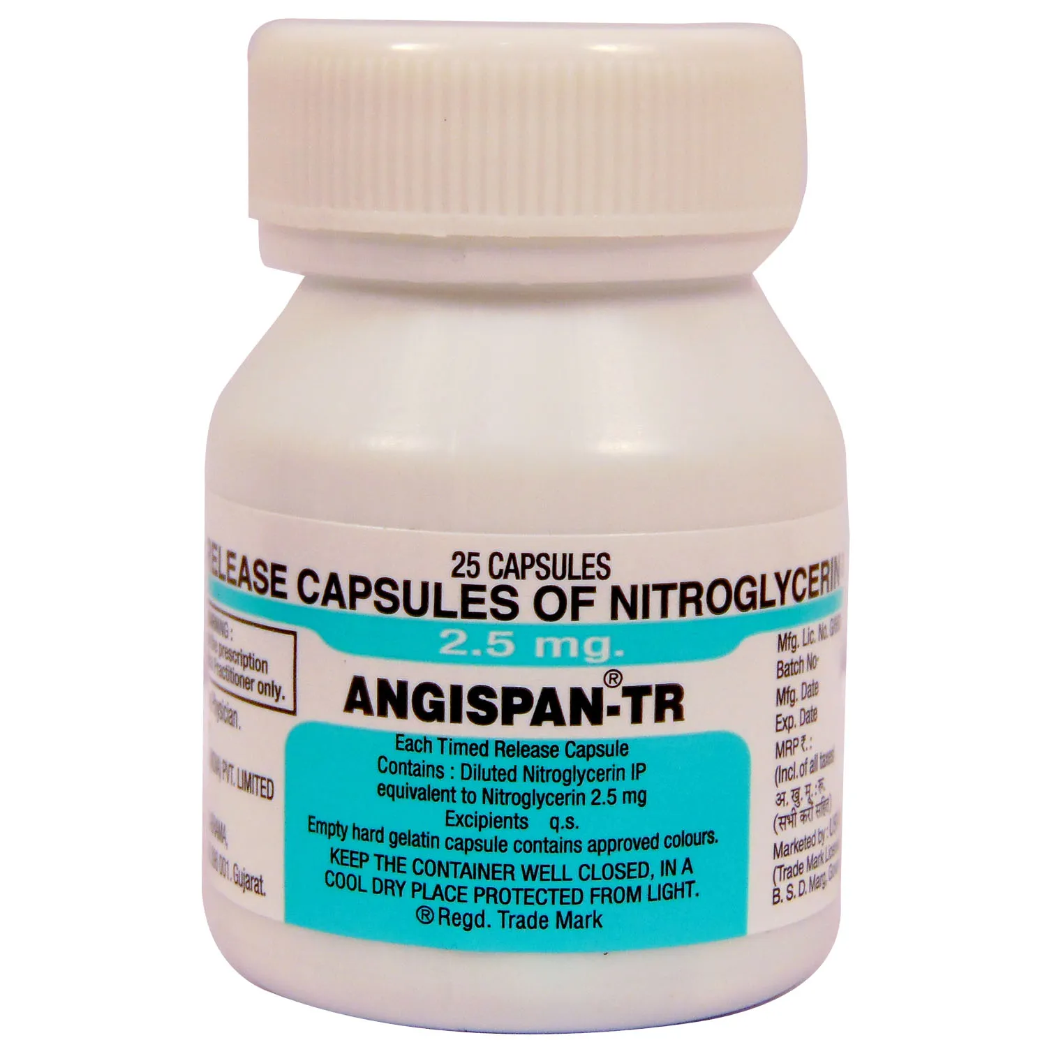 angispan tr 2.5 mg Angispan Tr 2.5 Mg (Nitroglycerin) - Image 1
