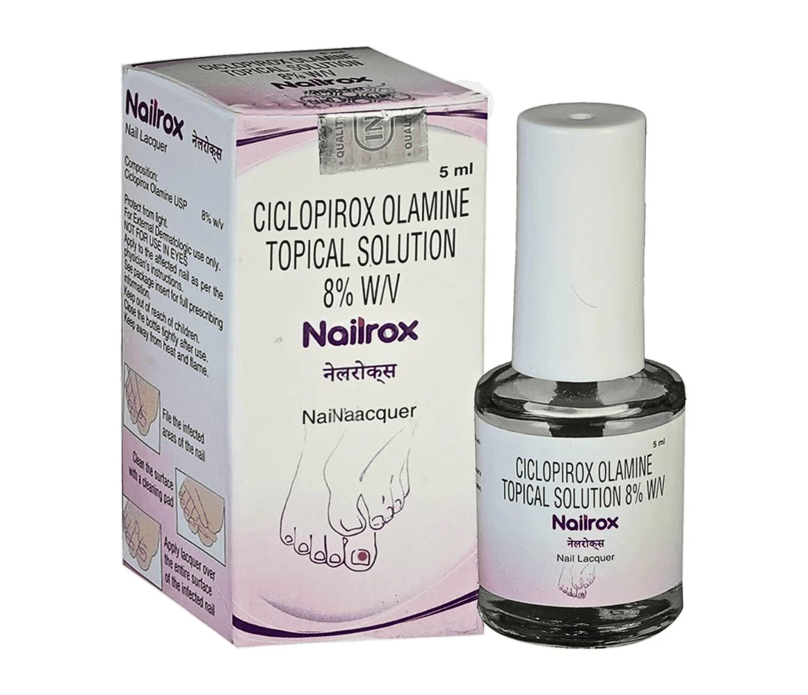 nailrox nail lacquer Nailrox Nail Lacquer (Ciclopirox) - Image 1