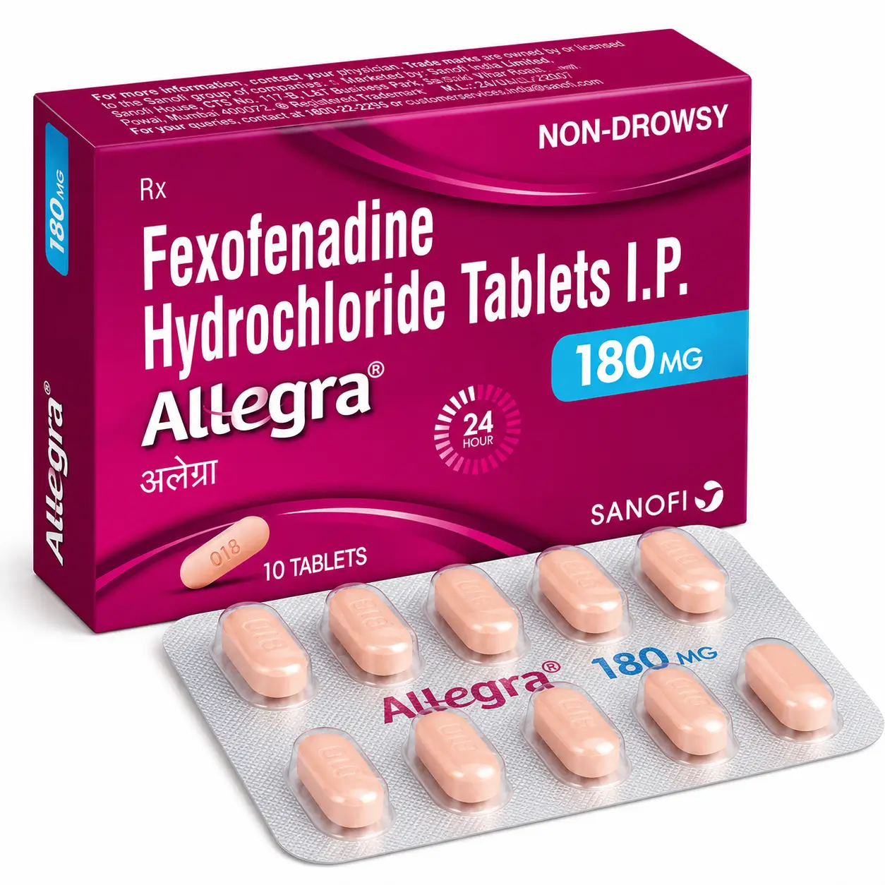allegra 180 Allegra 180 Mg (Fexofenadine) - Image 1