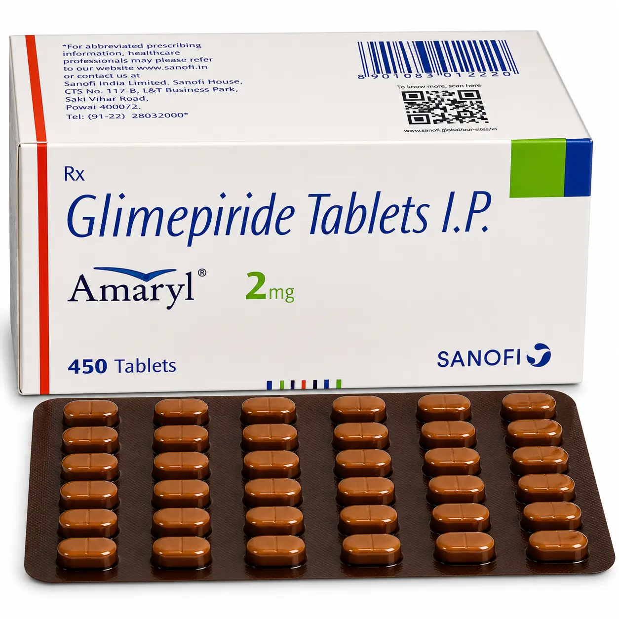 amaryl 2 mg Amaryl 2 Mg (Glimepiride) - Image 1