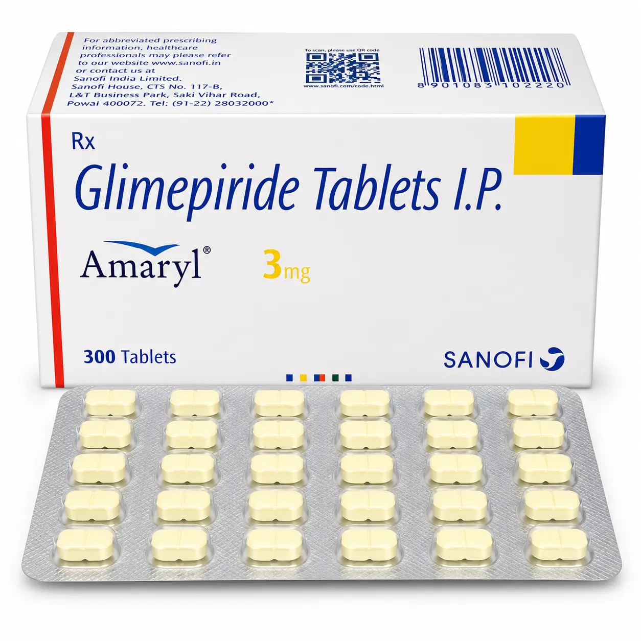 amaryl 3 mg Amaryl 3 Mg (Glimepiride) - Image 1