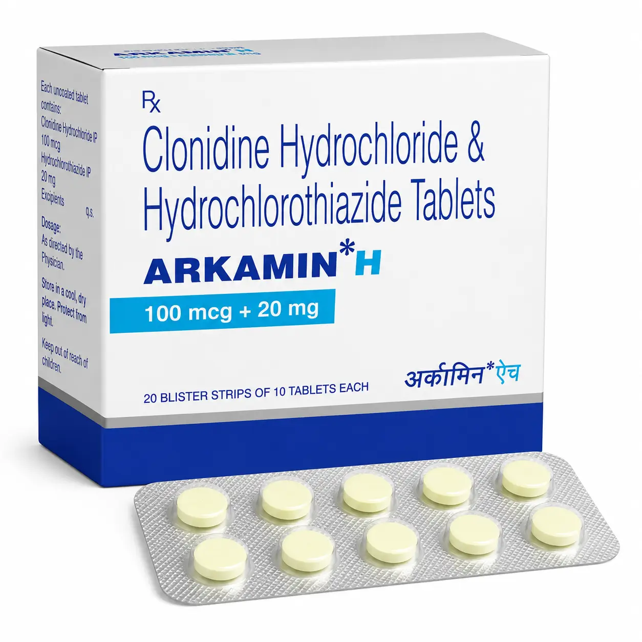 arkamin h Arkamin H (Clonidine/Hydrochlorothiazide) - Image 1