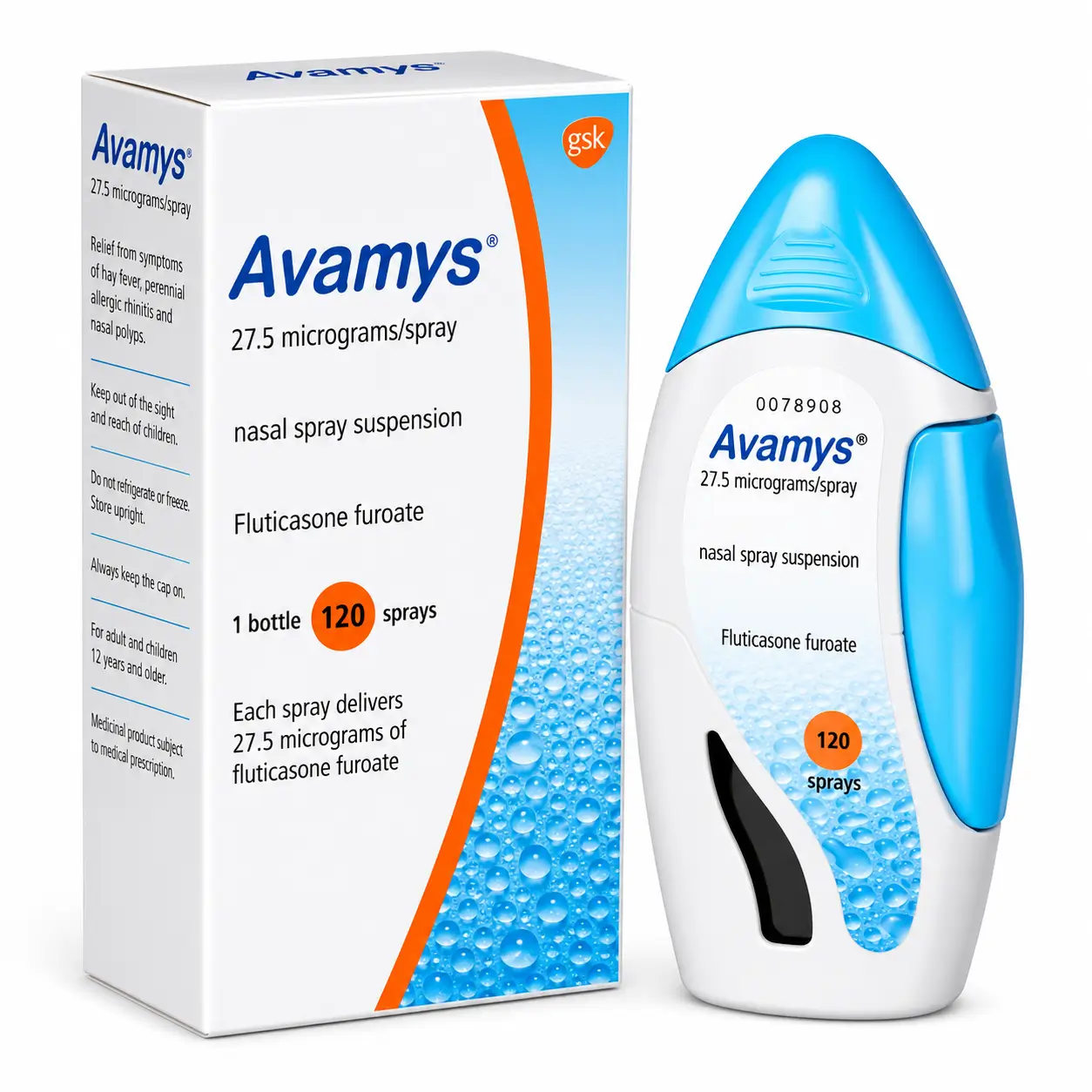 avamys nasal spray Avamys Nasal Spray (Fluticasone Furoate) - Image 1