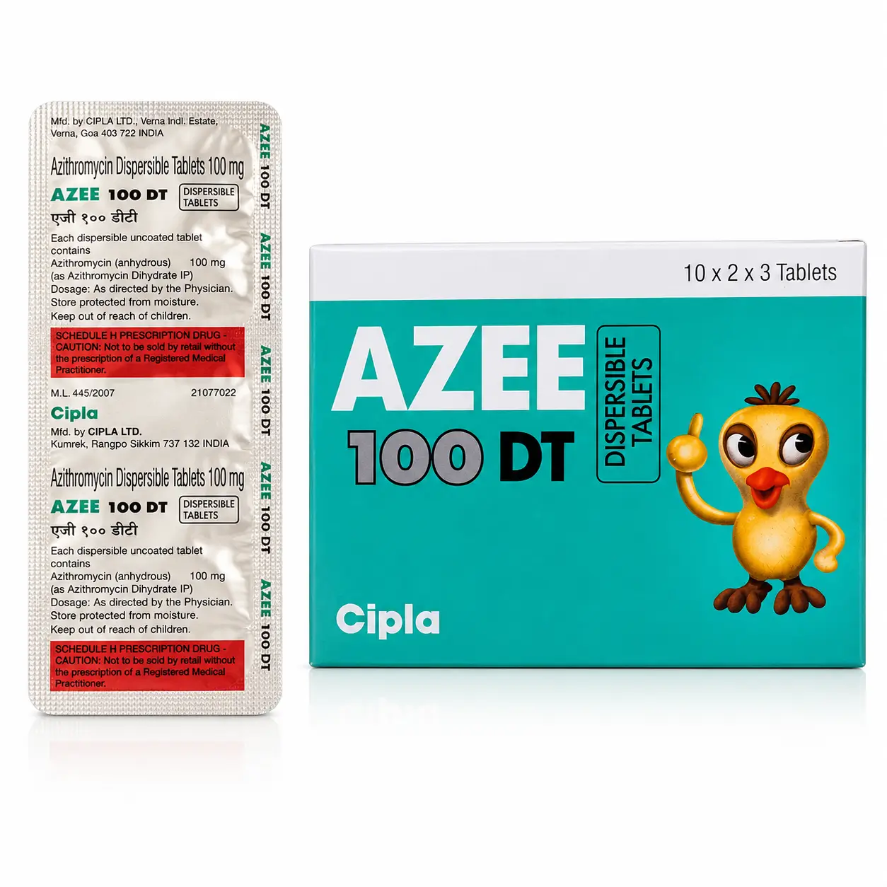 azee 100 mg dt Azee 100Mg Dt (Azithromycin) - Image 1