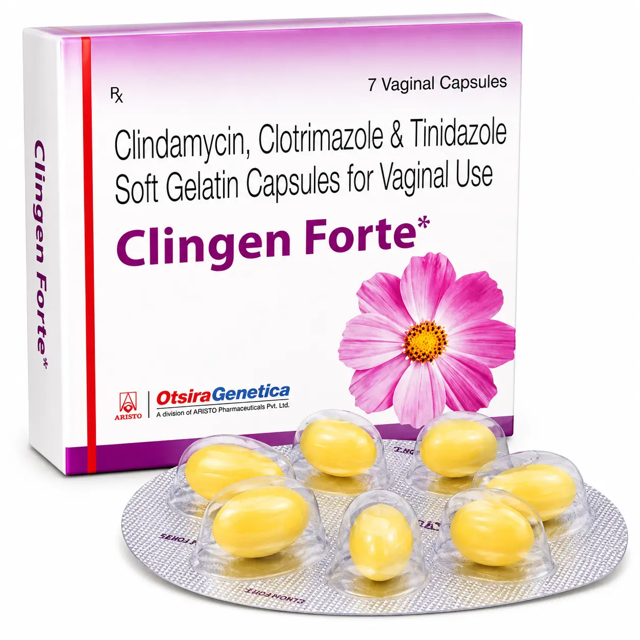clingen forte vaginal Clingen Forte Vaginal Capsule (Clindamycin/Clotrimazole/Tinidazole) - Image 1