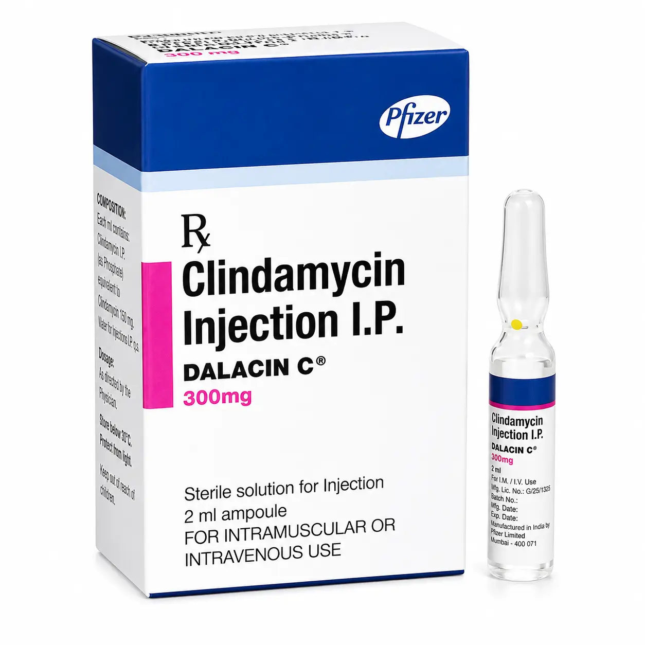 dalacin c 300 Injection Dalacin C 300 Mg Injection (Clindamycin) - Image 1