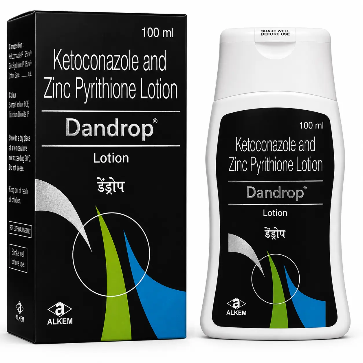 dandrop lotion Dandrop Lotion (Ketoconazole/Zinc Pyrithione) - Image 1