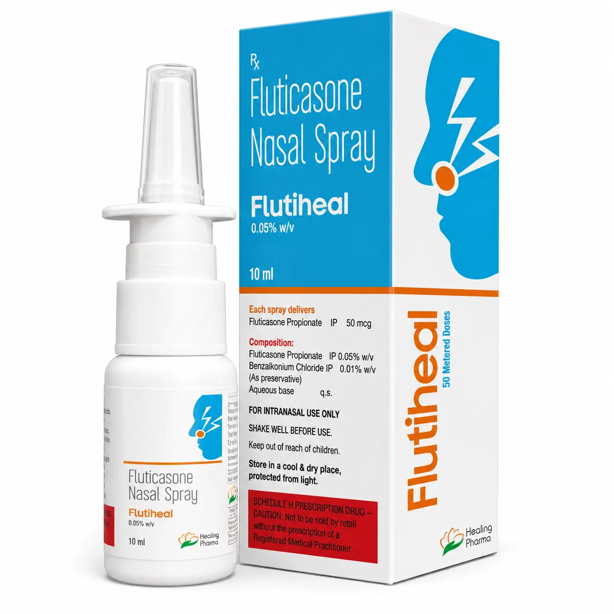 flutiheal nasal spray Flutiheal Nasal Spray (Fluticasone) - Image 1