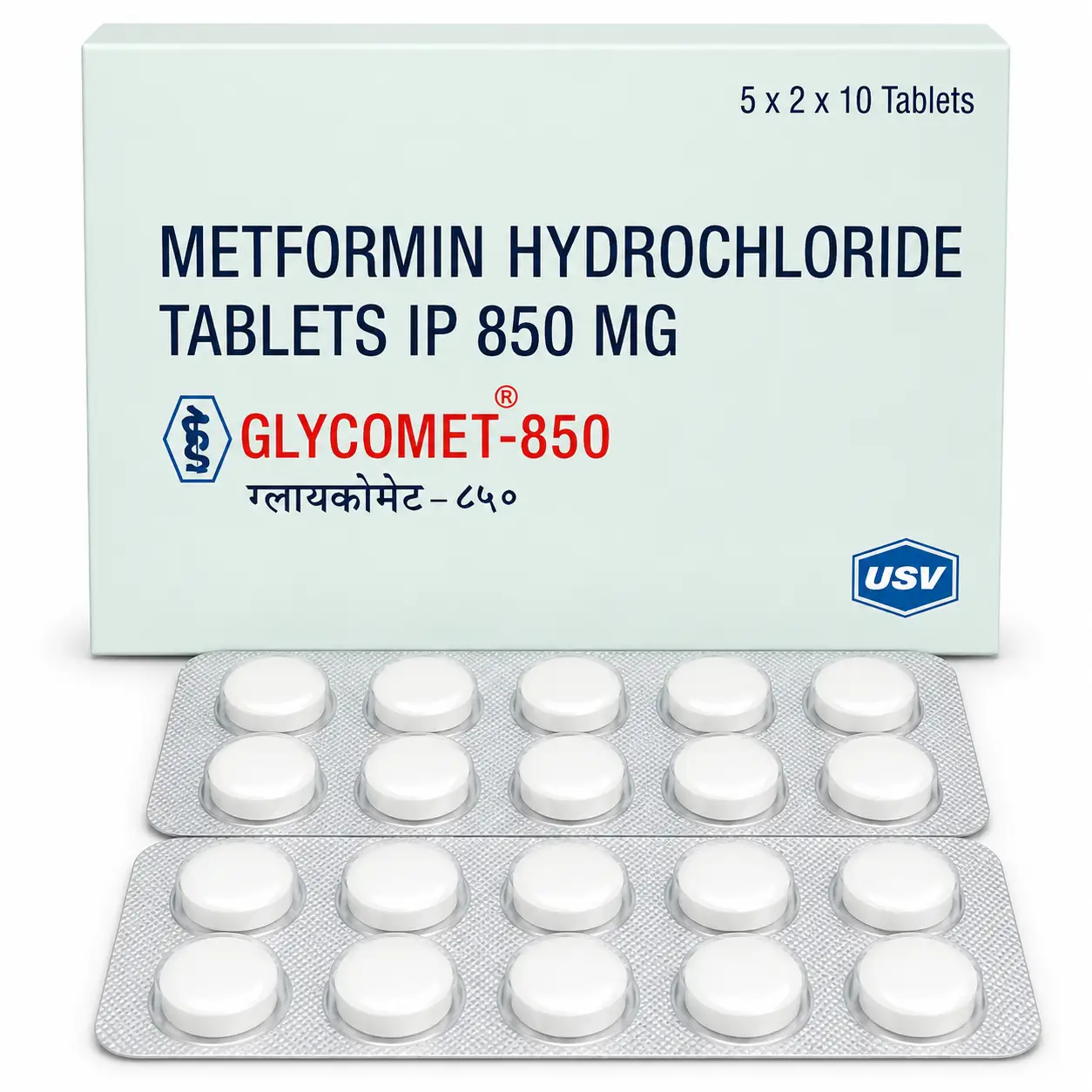 glycomet 850 Glycomet 850 Mg (Metformin) - Image 1