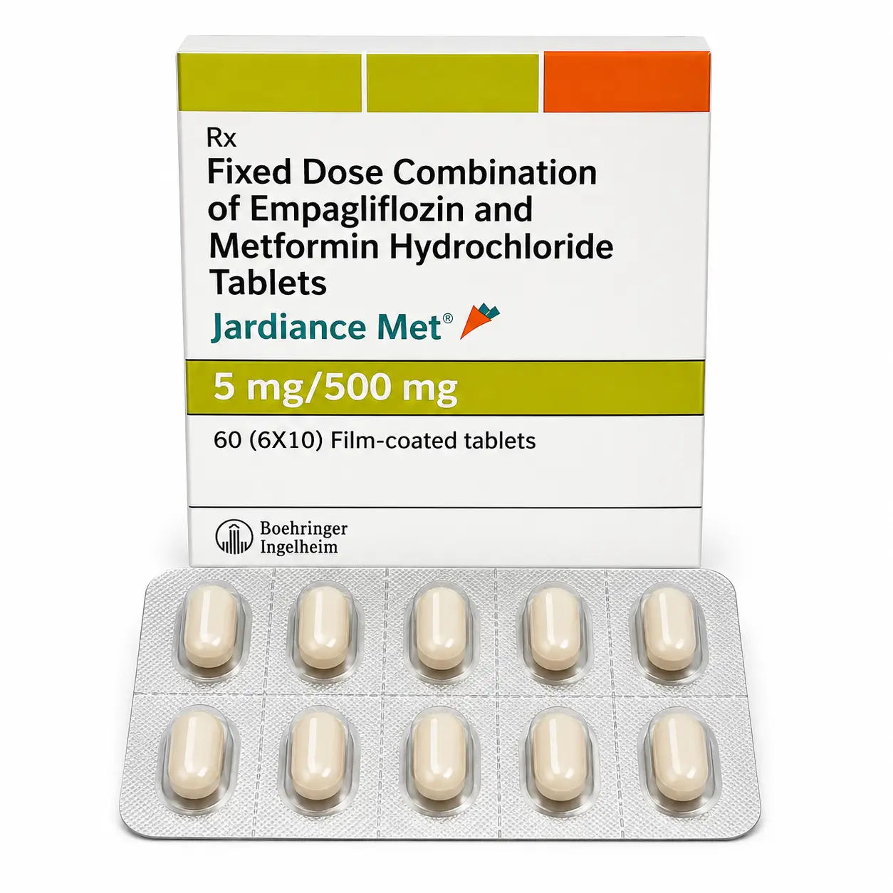 jardiance met 5_500 Jardiance Met 5Mg/500Mg (Empagliflozin/Metformin) - Image 1