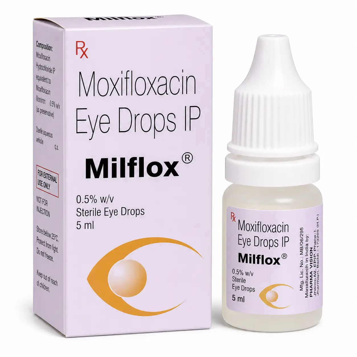 milflox eye drop Milflox Eye Drop (Moxifloxacin) - Image 1