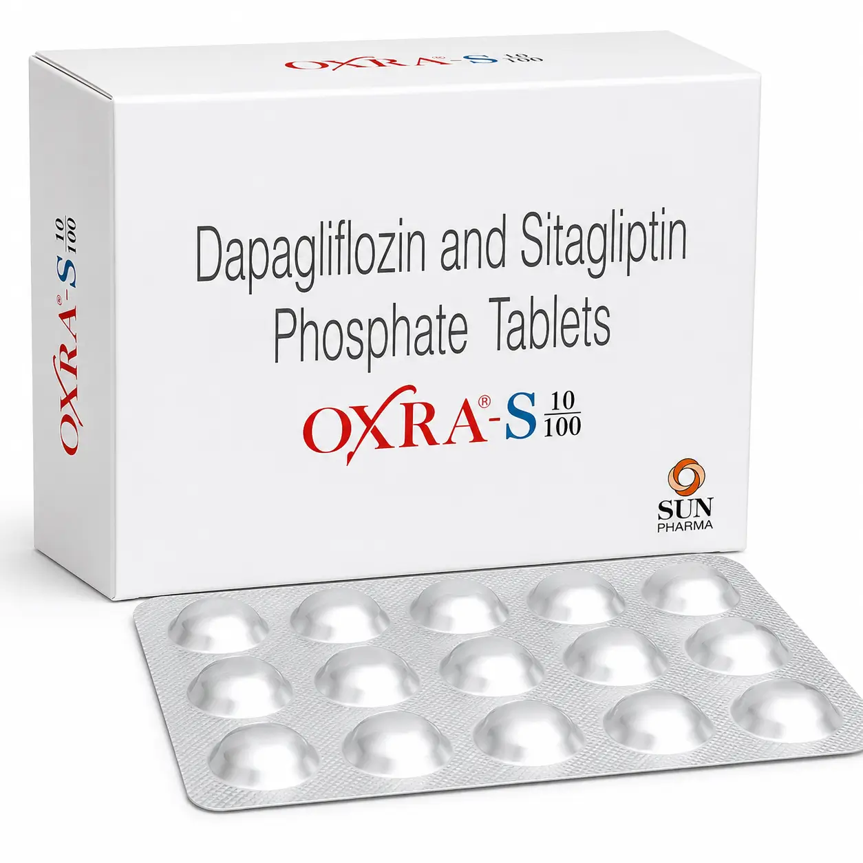 oxra s 10_100 Oxra-S 10/100 (Dapagliflozin/Sitagliptin) - Image 1