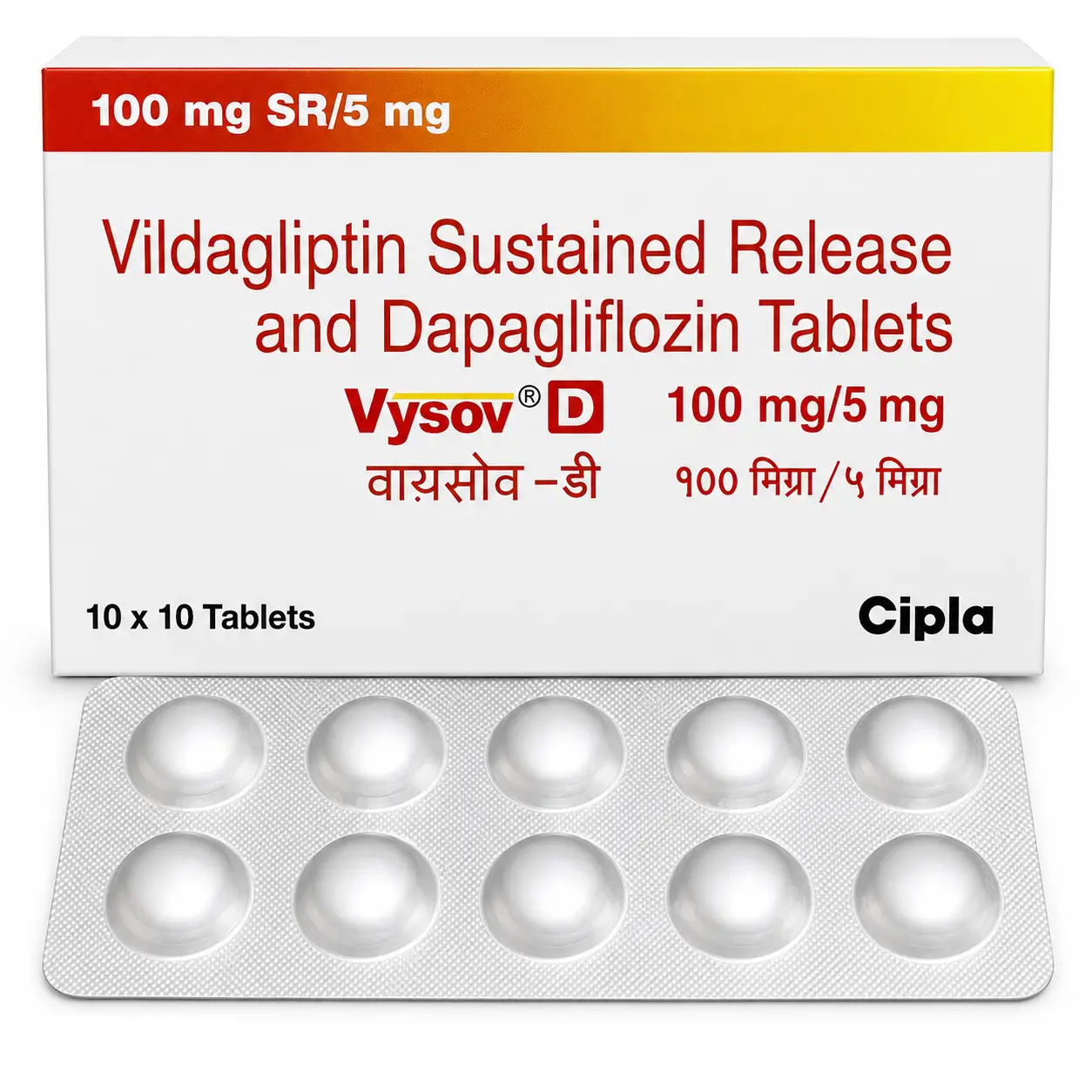 vysov d 100_5 Vysov D 100/5 (Vildagliptin/Dapagliflozin) - Image 1