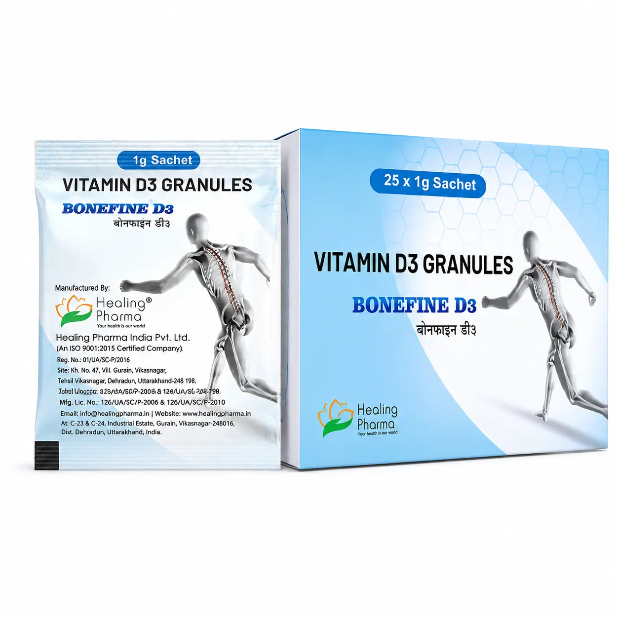 bonefine d3 sachet Bonefine D3 Sachet (Cholecalciferol) - Image 1