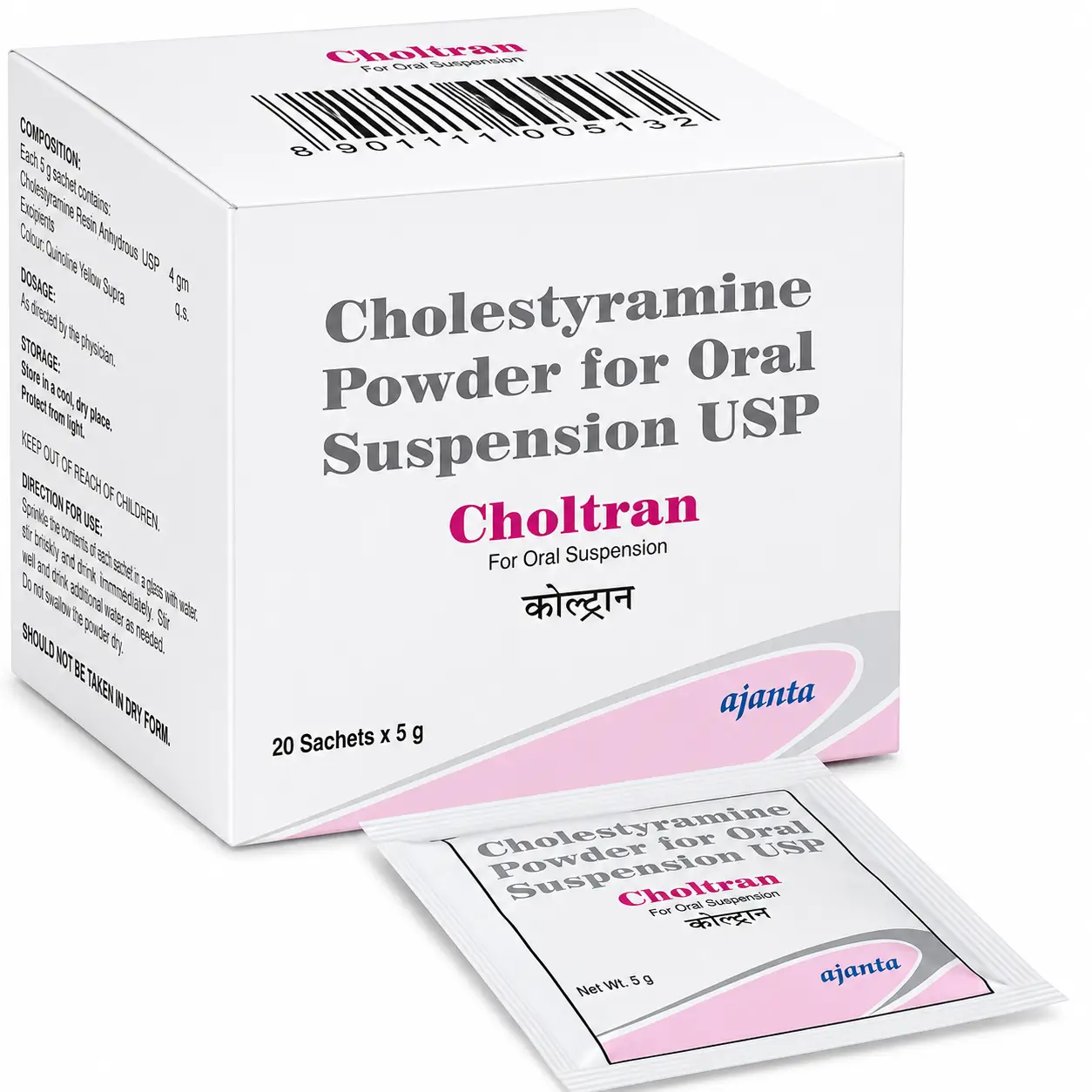 choltran 4 Choltran 4 Gm Sachets (Cholestyramine) - Image 1