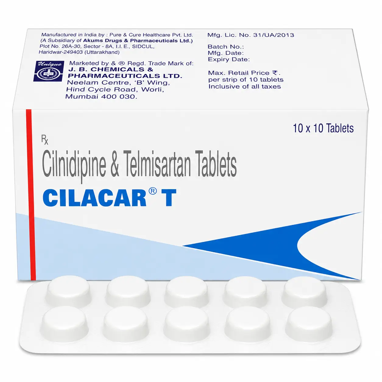 cilacar t Cilacar T (Cilnidipine/Telmisartan) - Image 1