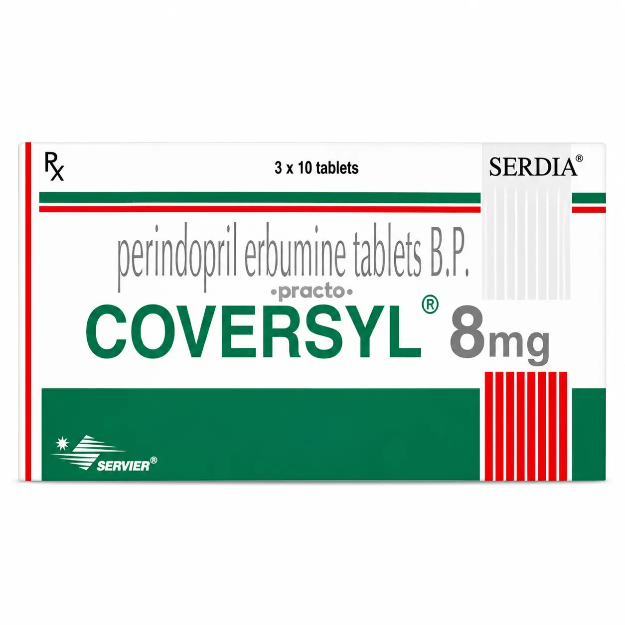 coversyl 8 Coversyl 8 Mg (Perindopril) - Image 1