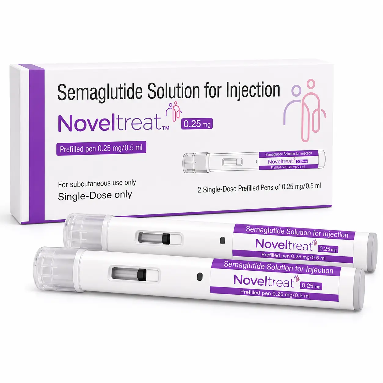 noveltreat 0_25 mg Noveltreat 0.25 Injection (Semaglutide) - Image 1