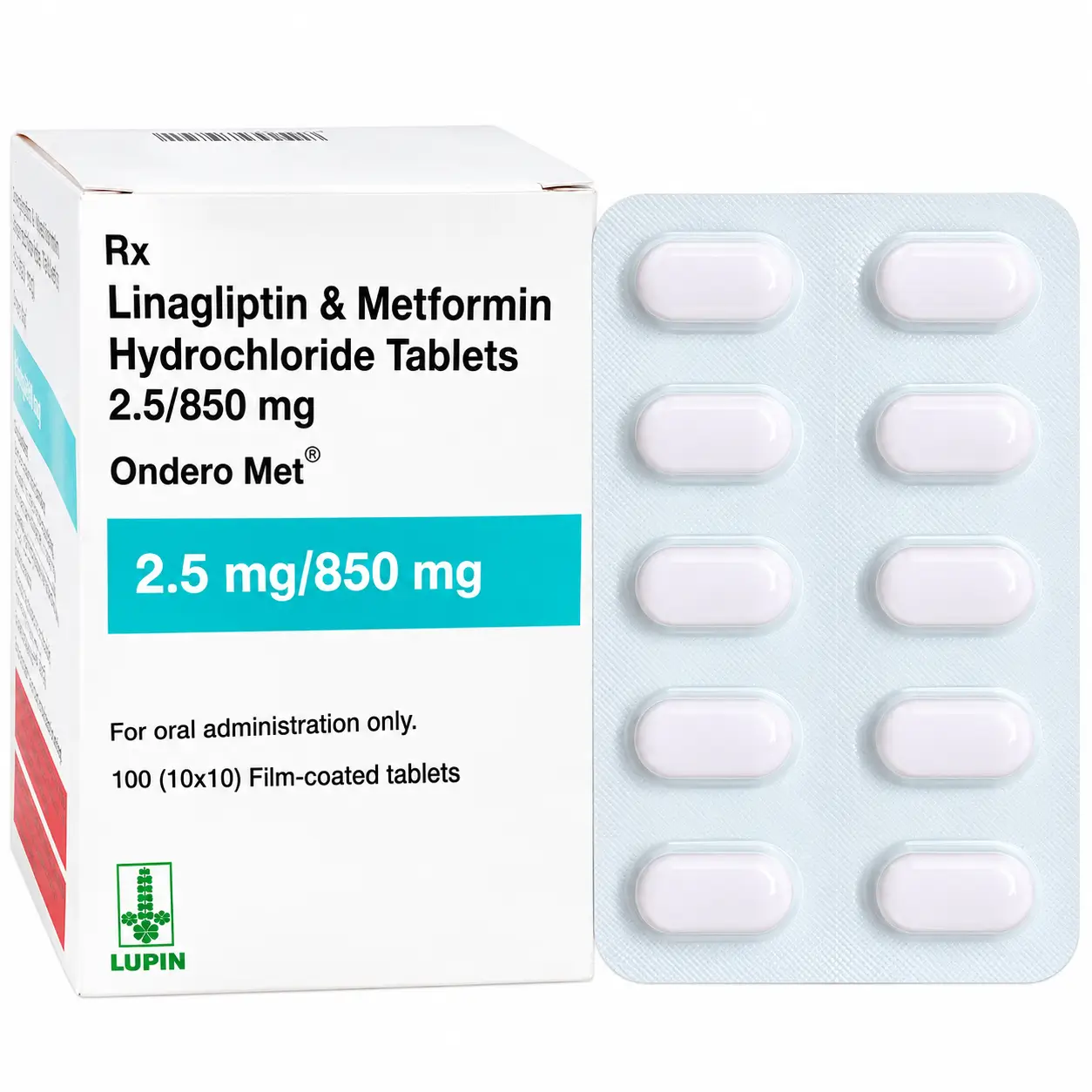 ondero met 2.5_850 Ondero Met 2.5Mg/850Mg (Linagliptin/Metformin) - Image 1