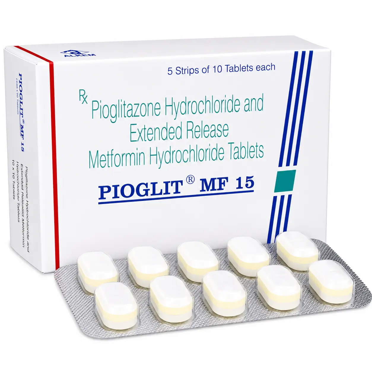 pioglit mf 15 Pioglit Mf 15 Mg (Pioglitazone/Metformin) - Image 1