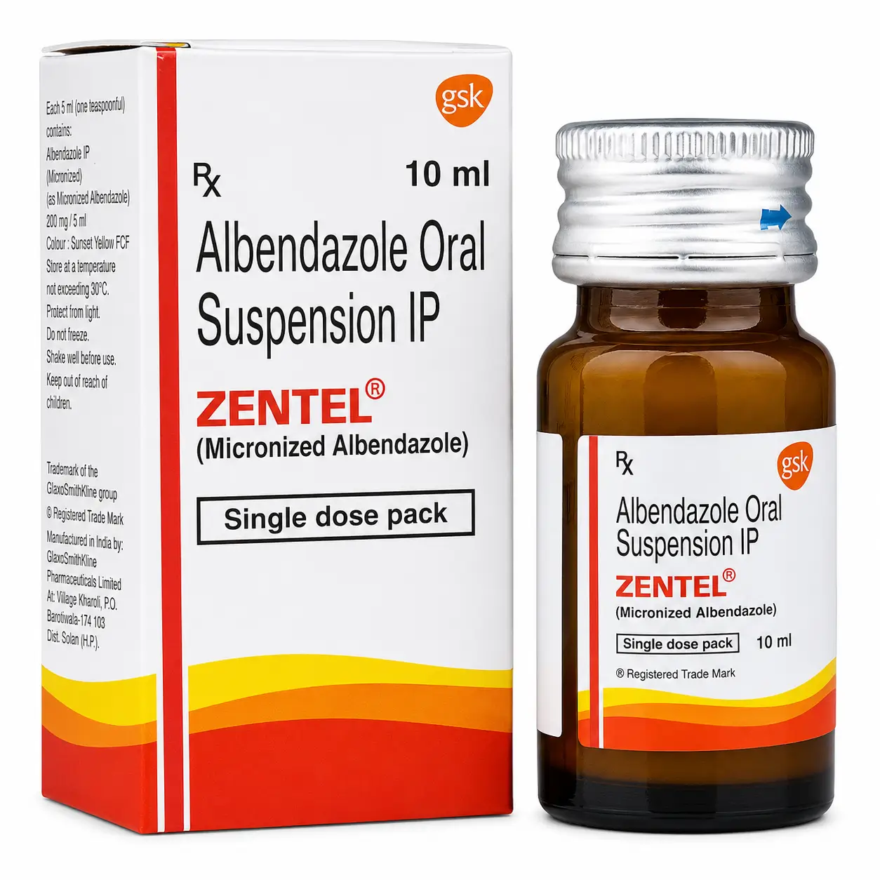 zentel oral suspension Zentel Oral Suspension (Albendazole) - Image 1