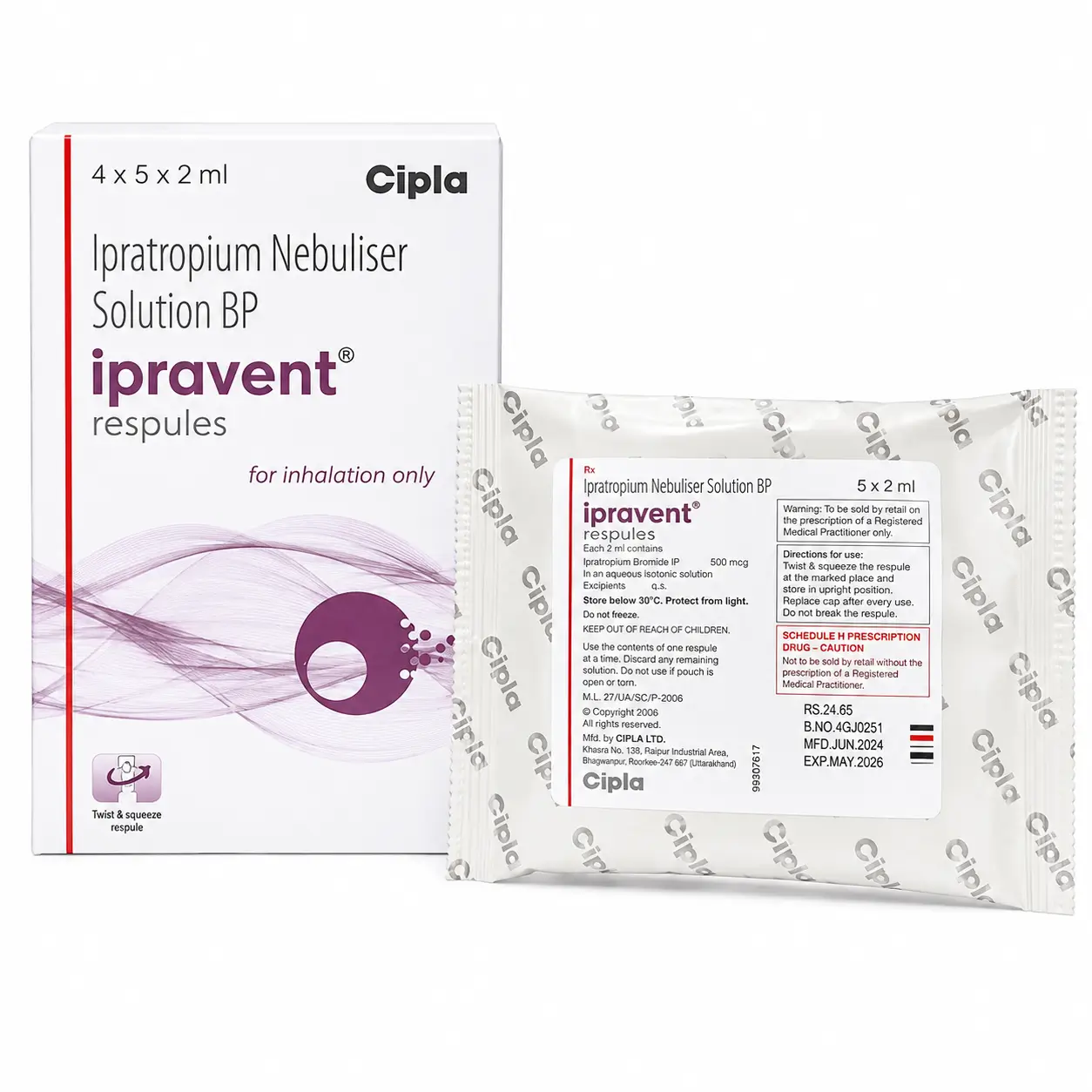 ipravent respules Ipravent Respules (Ipratropium) - Image 1