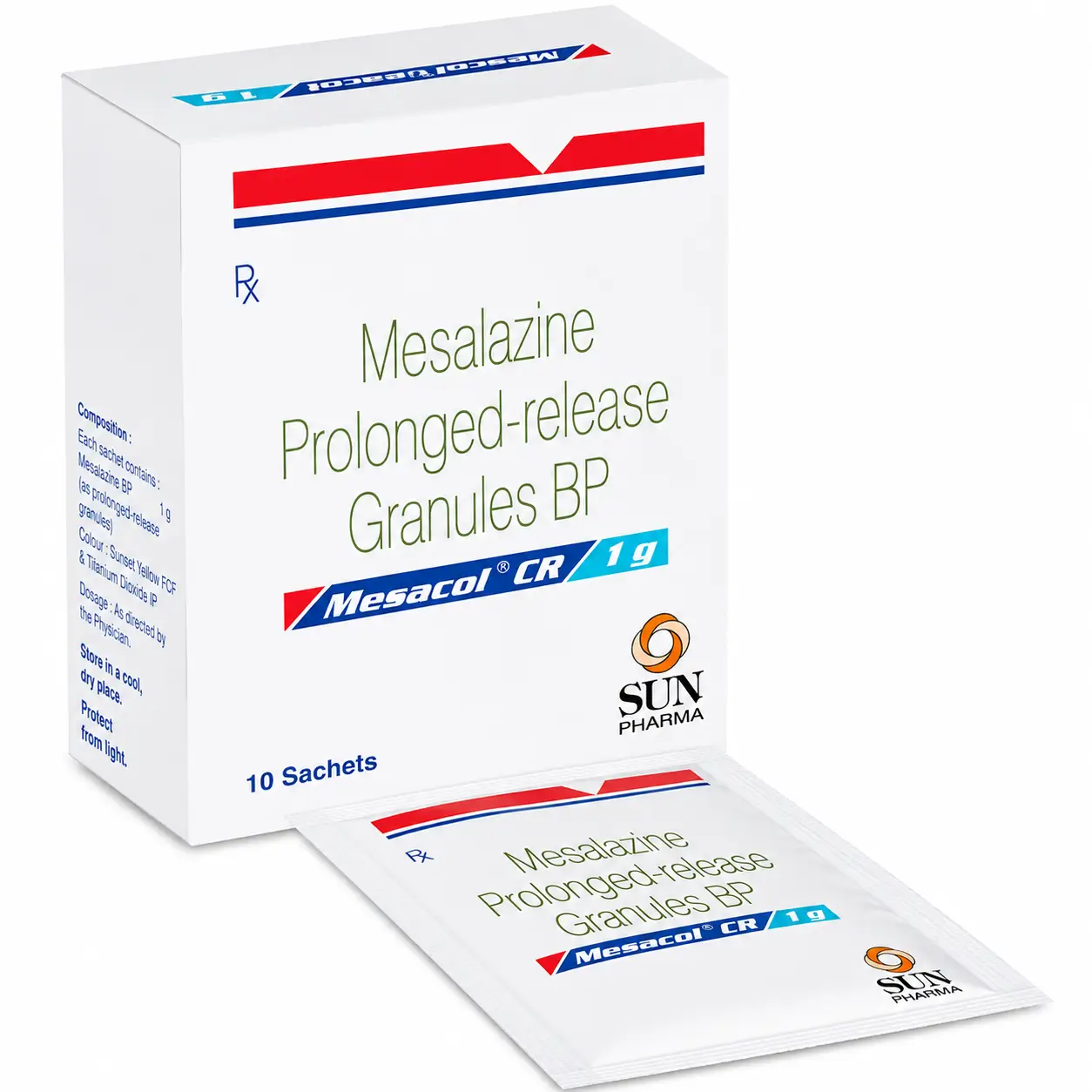 mesacol 2g granules Mesacol 2 Gm Granules (Mesalamine) - Image 1