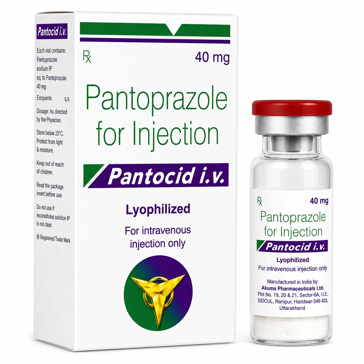 pantocid iv injection Pantocid Iv 40 Mg Injection (Pantoprazole) - Image 1