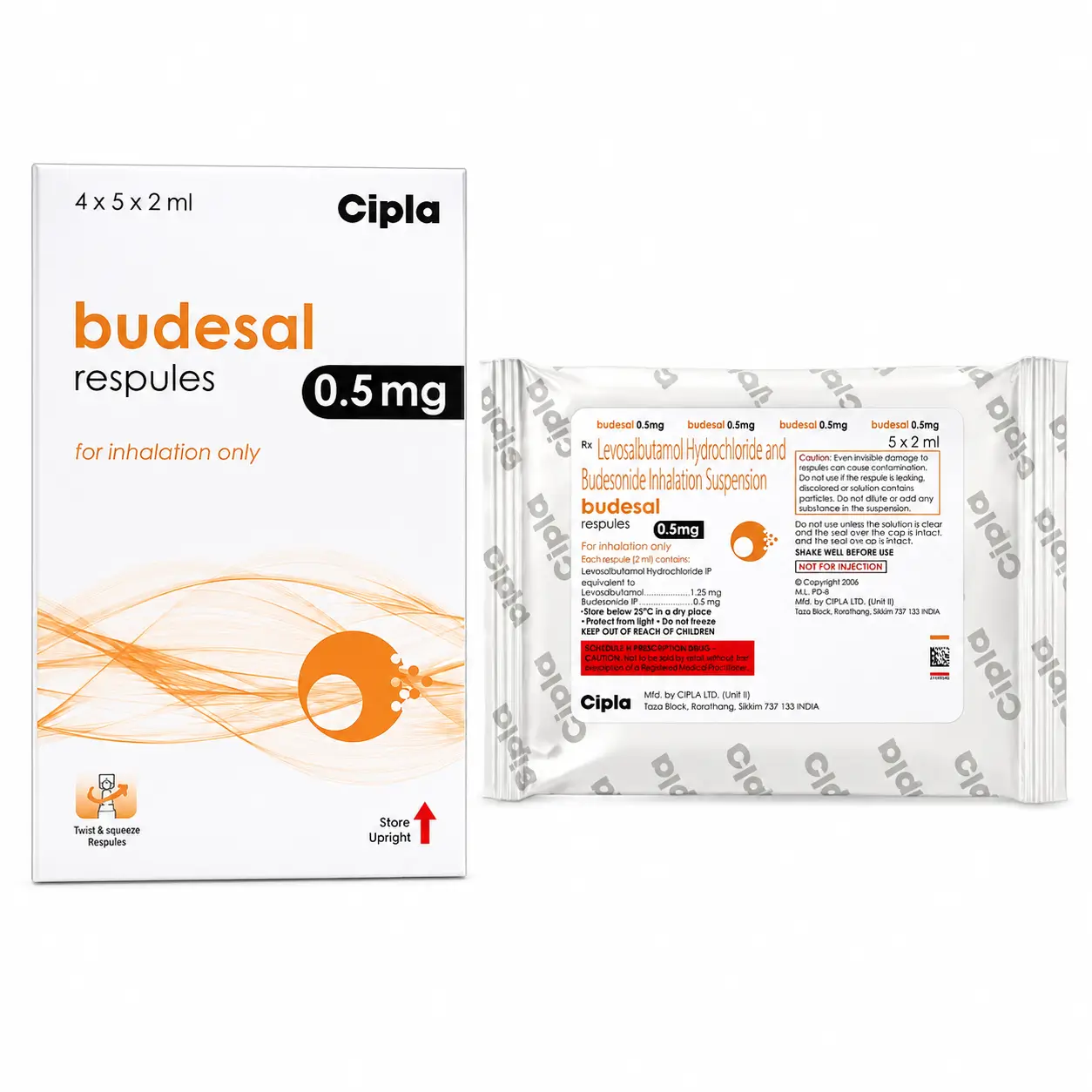 budesal 0.5 respules Budesal 0.5 Respules (Budesonide/Levalbuterol) - Image 1