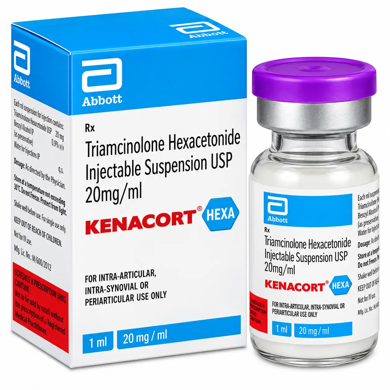 kenacort hexa injection Kenacort Hexa Injection (Triamcinolone Hexacetonide) - Image 1