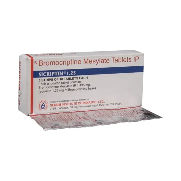 Sicriptin 1.25 Mg (Bromocriptine)